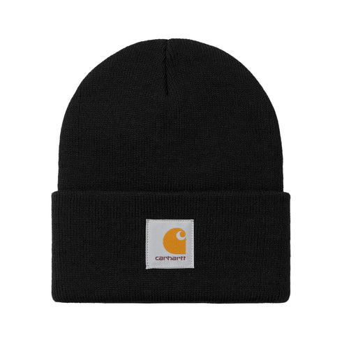 Carhartt WIP Short Watch Hat Beanie - Black - Streetart.fr