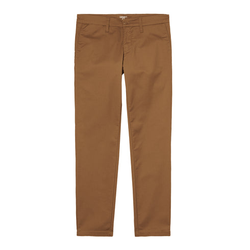 Carhartt WIP Sid Pant - Hamilton Brown / Rinsed - Streetart.fr