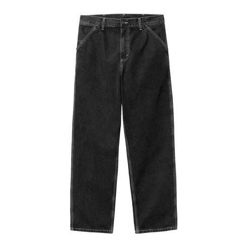 Carhartt WIP Simple Pant Black Stone Washed - Streetart.fr
