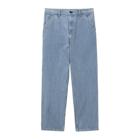 Carhartt WIP Single Knee Pant Blue Stone Bleached - Streetart.fr