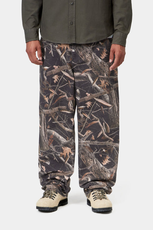 Carhartt Wip Single Knee Pant - Camo Feather Tree / Black Heavy Stone Wash - I034798_3X5_60