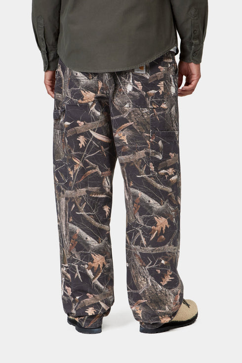 Carhartt Wip Single Knee Pant - Camo Feather Tree / Black Heavy Stone Wash - I034798_3X5_60