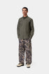 Carhartt Wip Single Knee Pant - Camo Feather Tree / Black Heavy Stone Wash - I034798_3X5_60