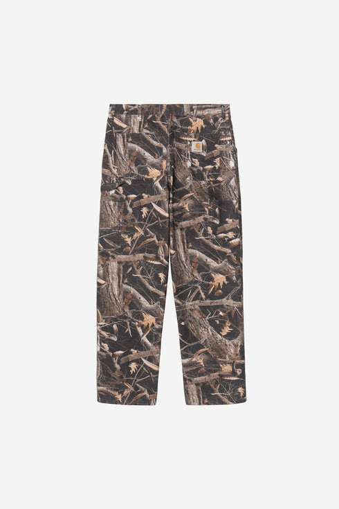 Carhartt Wip Single Knee Pant - Camo Feather Tree / Black Heavy Stone Wash - I034798_3X5_60