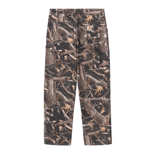 Carhartt WIP Single Knee Pant - Camo Feather Tree / Black Heavy Stone Wash - Streetart.fr