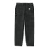 Carhartt WIP Single Knee Pant Pantlon - Black Stone Washed - Streetart.fr