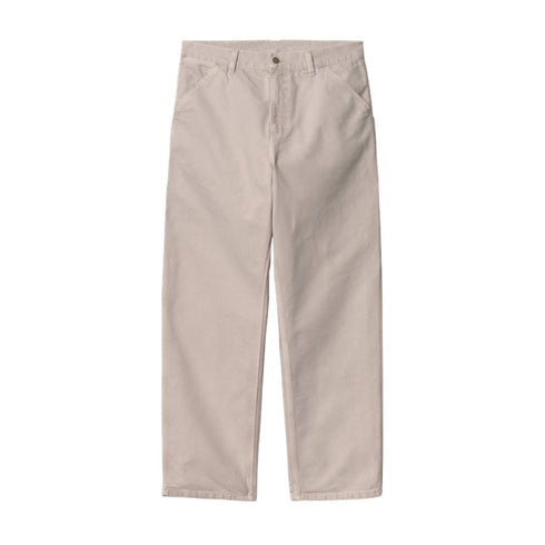 Carhartt Wip Single Knee Pant Pantlon - Dusky Beige Stone Canvas - Streetart.fr