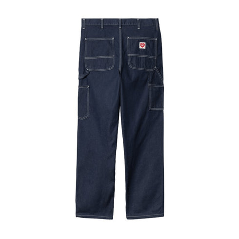 Carhartt Wip Single Knee Pant Pantlon - Silver Pine Stone Canvas - Streetart.fr