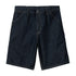 Carhartt Wip Single Knee Short - Blue Rinsed - Streetart.fr