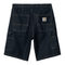 Carhartt WIP Single Knee Short - Blue Rinsed - Streetart.fr