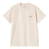 Carhartt WIP S/S American Script - Natural - Streetart.fr