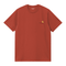 Carhartt WIP S/S American Script - Oxide Red - Streetart.fr