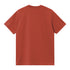 Carhartt WIP S/S American Script - Oxide Red - Streetart.fr