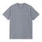 Carhartt WIP S/S American Script - Shady Blue - Streetart.fr
