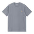 Carhartt WIP S/S American Script - Shady Blue - Streetart.fr