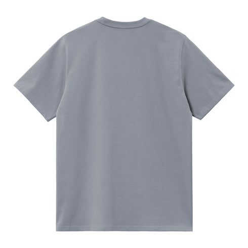 Carhartt WIP S/S American Script - Shady Blue - Streetart.fr