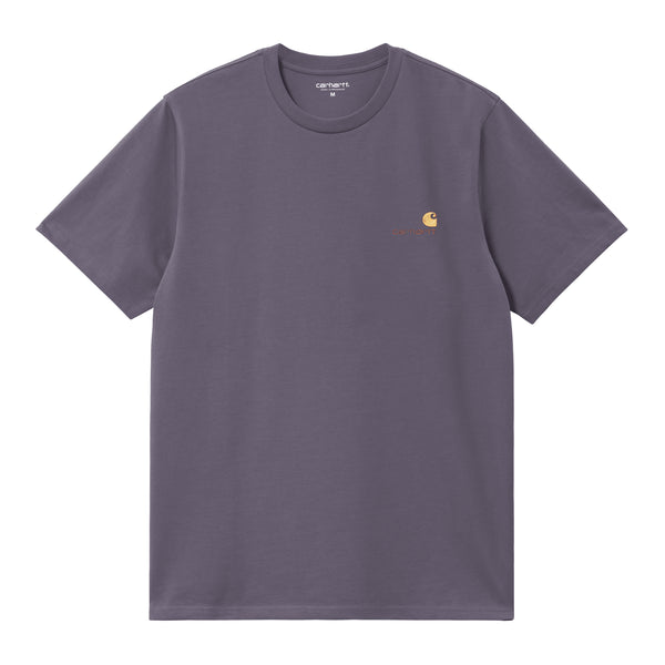 Carhartt WIP S/S American Script - Shady Purple — t-shirt