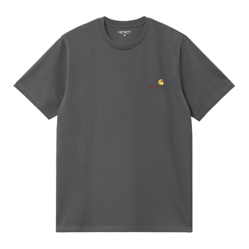 Carhartt WIP S/S American Script T-Shirt - Graphite