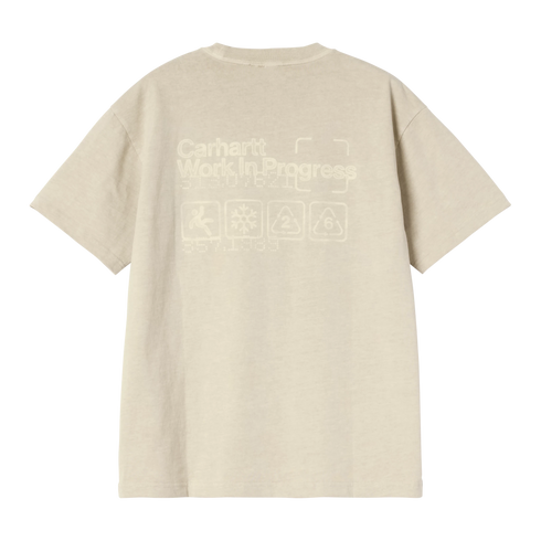 Carhartt WIP S/S Boxed T-Shirt - Fleur De Sel Garment Dyed - Streetart.fr