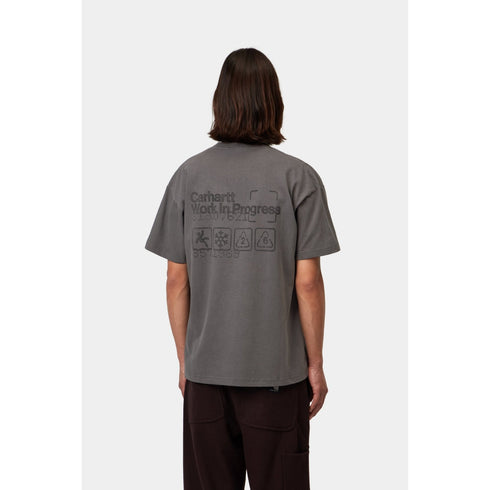 Carhartt WIP S/S Boxed T-Shirt - Soot Garment Dyed - Streetart.fr