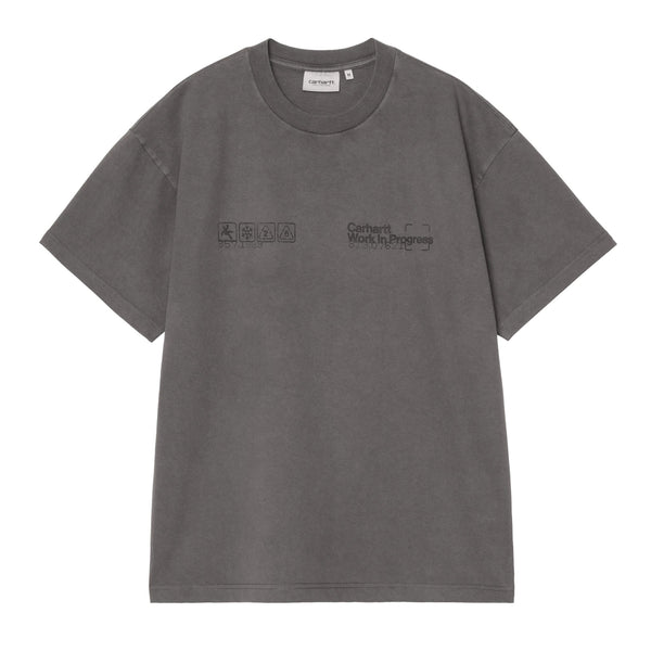 Carhartt WIP S/S Boxed T-Shirt - Soot Garment Dyed - Streetart.fr