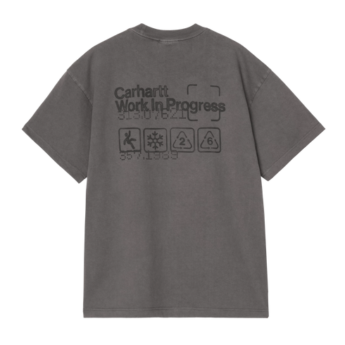 Carhartt WIP S/S Boxed T-Shirt - Soot Garment Dyed - Streetart.fr
