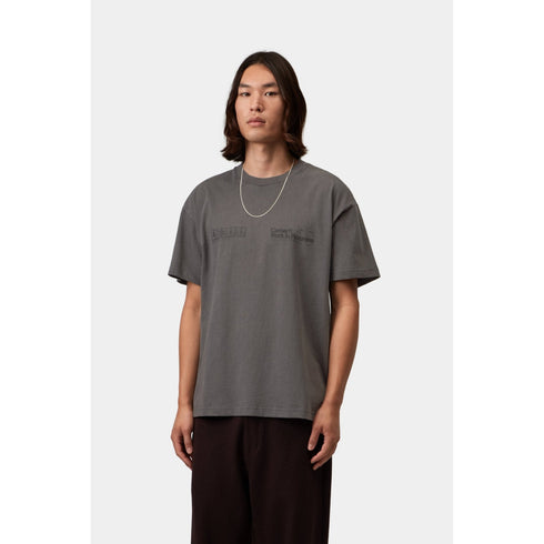 Carhartt WIP S/S Boxed T-Shirt - Soot Garment Dyed - Streetart.fr