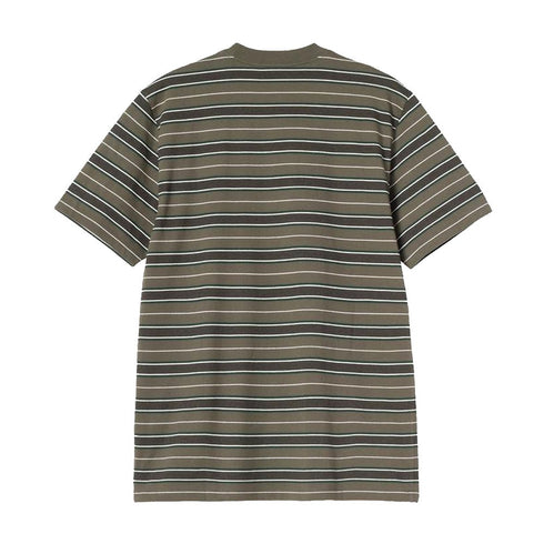 Carhartt WIP S/S Bronson T-Shirt - Bronson Stripe / Cypress — vue 2