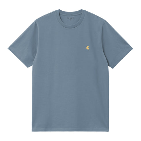 Carhartt WIP S/S Chase - Angelite / Gold - Streetart.fr