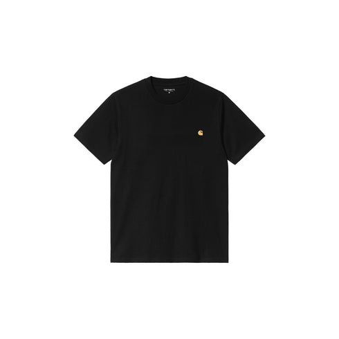 Carhartt WIP S/S - Chase Black / Gold - Streetart.fr