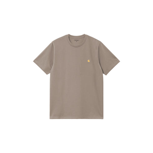 Carhartt WIP S/S Chase - Dusky Beige / Gold - Streetart.fr