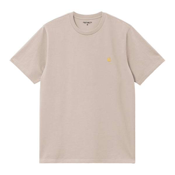 Carhartt WIP S/S Chase - Dusky Beige / Gold — t-shirt