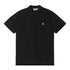 Carhartt WIP S/S Chase Pique - Black / Gold - Streetart.fr