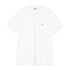 Carhartt WIP S/S Chase Pique - White / Gold - Streetart.fr