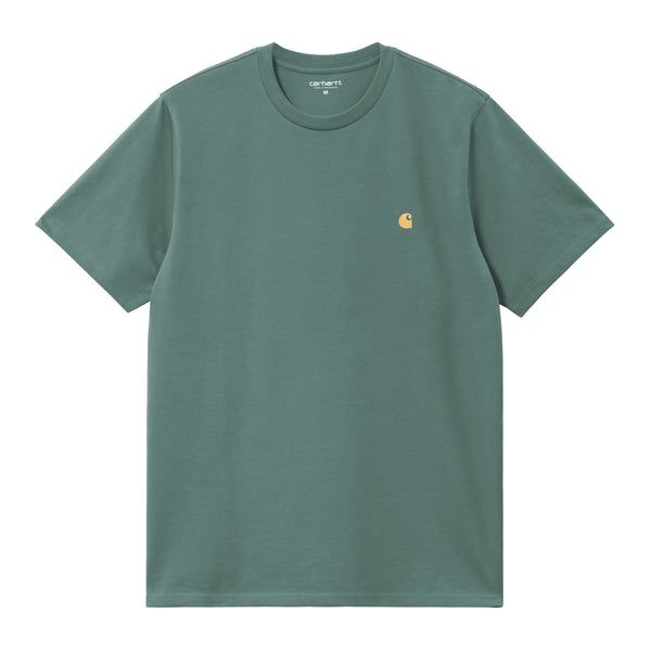 Carhartt WIP S/S Chase - Silver Pine / Gold — t-shirt