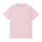 Carhartt Wip S/S Chase T-Shirt - Air Pink / Gold - Streetart.fr