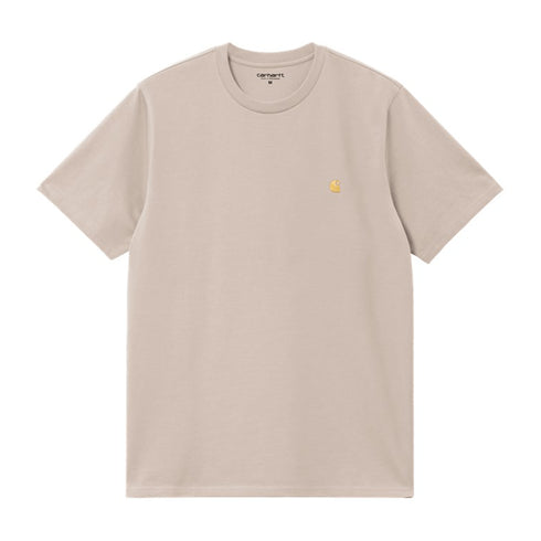 Carhartt Wip S/S Chase T-Shirt - Dusky Beige / Gold - Streetart.fr