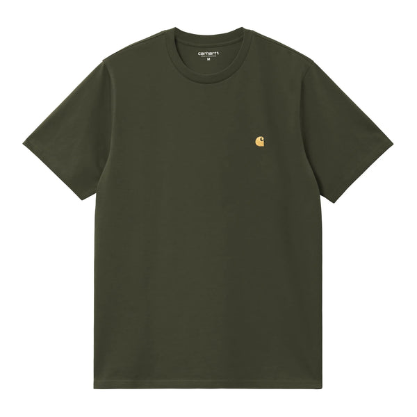 Carhartt Wip S/S Chase T-Shirt - Olive / Gold - Streetart.fr