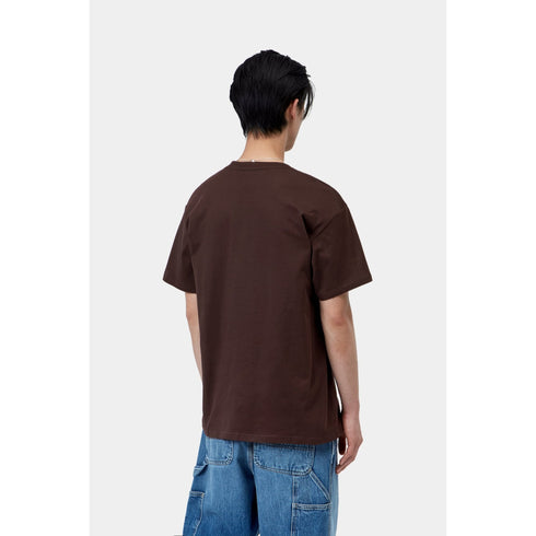 Carhartt WIP S/S Chase T-Shirt - Palisander / Gold - Streetart.fr