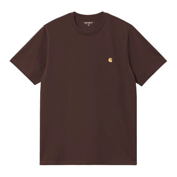Carhartt WIP S/S Chase T-Shirt - Palisander / Gold - Streetart.fr
