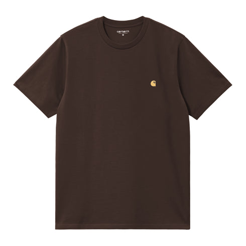 Carhartt WIP S/S Chase - Tobacco / Gold - Streetart.fr