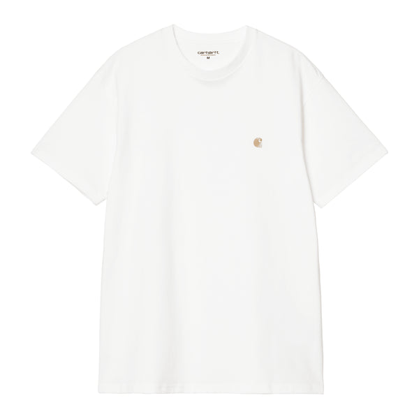 Carhartt WIP S/S - Chase White / Gold — t-shirt