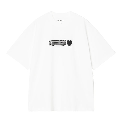 Carhartt Wip S/s Deconstructed Label T-shirt - White - Streetart.fr