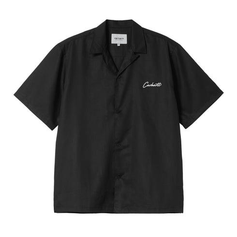 Carhartt WIP S/S Delray Shirt - Black / White - Streetart.fr