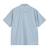 Carhartt WIP S/S Delray Shirt - Frosted Blue / White - Streetart.fr