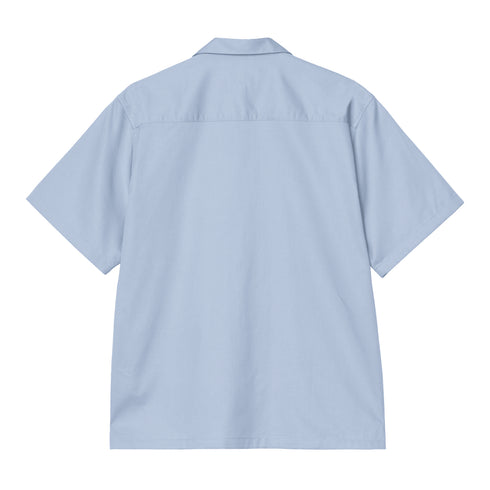 Carhartt WIP S/S Delray Shirt - Icaria / White - Streetart.fr