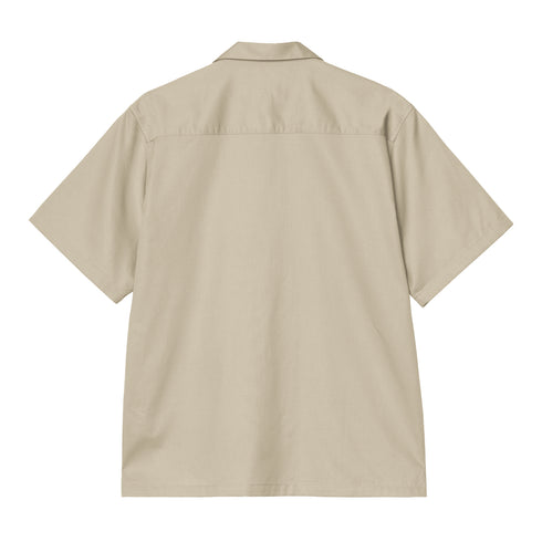 Carhartt WIP S/S Delray Shirt - Stone / White - Streetart.fr