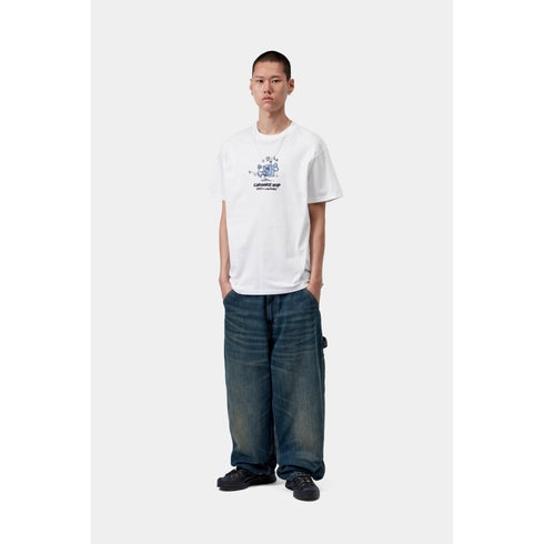 Carhartt WIP S/S Dirty Laundry T-Shirt - White - Streetart.fr