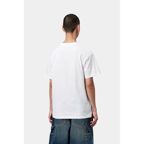 Carhartt WIP S/S Dirty Laundry T-Shirt - White - Streetart.fr