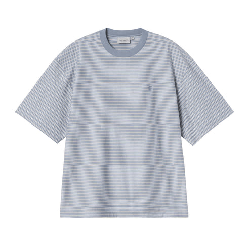 Carhartt WIP S/S Dupree - Dupree Stripe Shady Blue - Streetart.fr